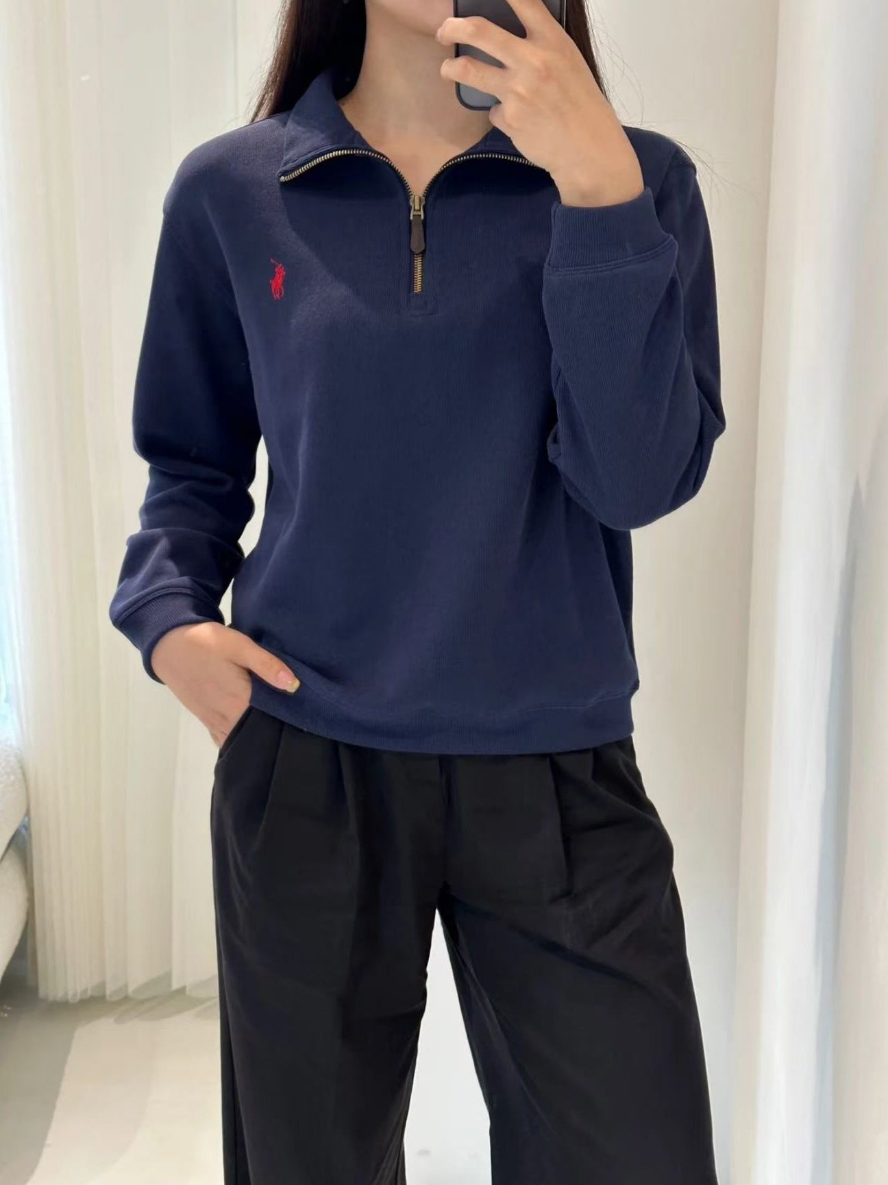 Polo Quarter Zip Sweater